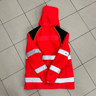 Giacca da lavoro alta visibilità rossa