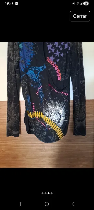 Camiseta Desigual Talla 40 Multicolor