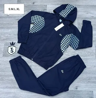 Conjunto Deportivo Lacoste Blanco Talla S M L XL