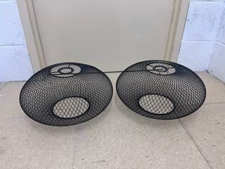 Pantalla Lámpara Ikea Luftmassa Metal Negra.