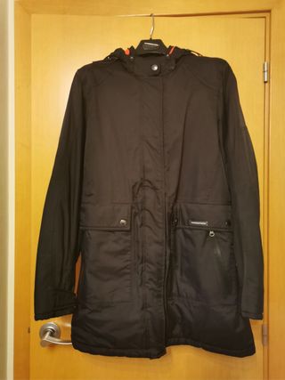 Chaqueta moto mujer negra