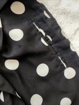 Pantalones Stradivarius lunares tiro alto