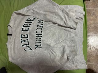 Sudadera Gris Michigan Lake Erie