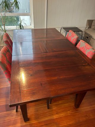 Mesa de comedor rectangular extensible