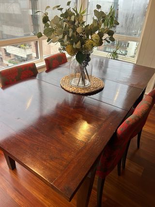 Mesa de comedor rectangular extensible