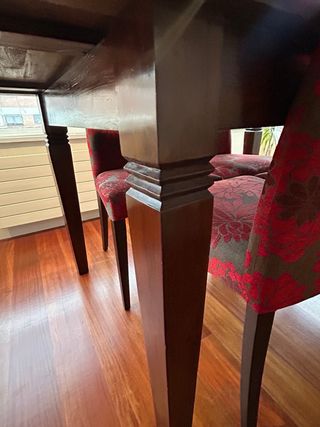 Mesa de comedor rectangular extensible