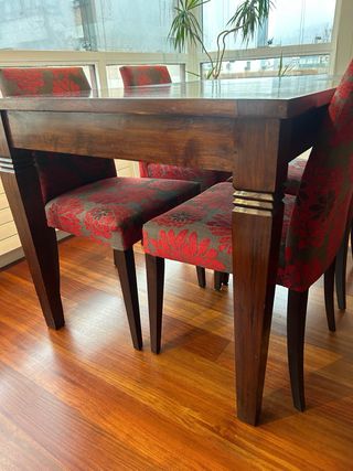 Mesa de comedor rectangular extensible