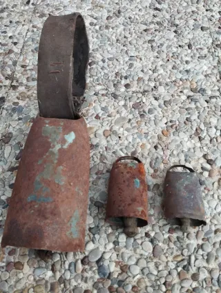 Lote de 3 Cencerros Antiguos