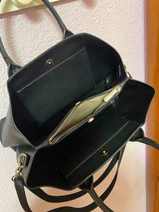Bolso negro tipo tote
