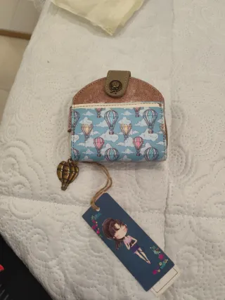 Monedero Sweet Candy Azul y Rosa