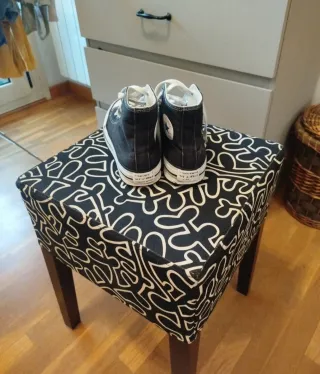 Deportivas Converse Altas Negras y Blancas