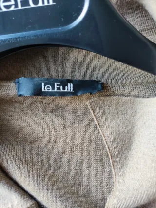 Vestido camisero 100% lana beige