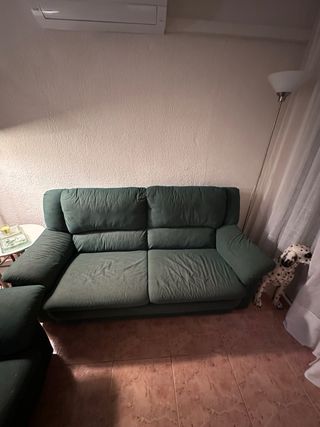 Sofá 3 plazas y sofá 2 plazas verde oliva