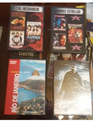 Lote 4 DVDs: Cine de Medianoche y Grandes Estrella