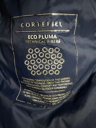 Plumón Cortefiel sin mangas azul