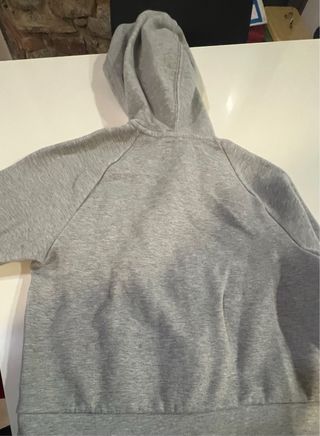 Felpa Adidas con cappuccio grigia