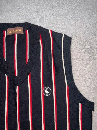 Chaleco El Ganso Rayas V-Neck