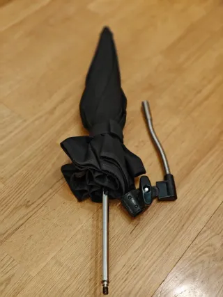 Sombrilla silla paseo bebé negra