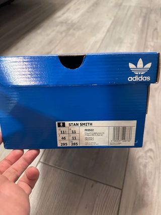 Adidas Stan Smith uomo 45 bianco con tallone verde