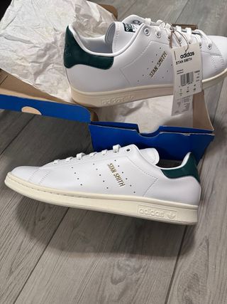 Adidas Stan Smith uomo 45 bianco con tallone verde