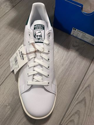 Adidas Stan Smith uomo 45 bianco con tallone verde