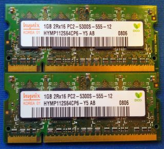 Memoria RAM Hynix DDR2 - 2x1GB - HYMP112S64CP6-Y5