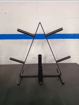 Soporte discos pesas decathlon domyos