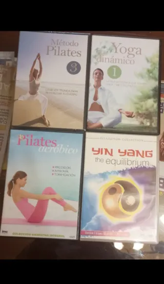 Lote 4 DVDs Pilates Yoga Yin Yang