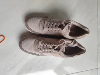 Zapatillas Mujer Beige y Dorado