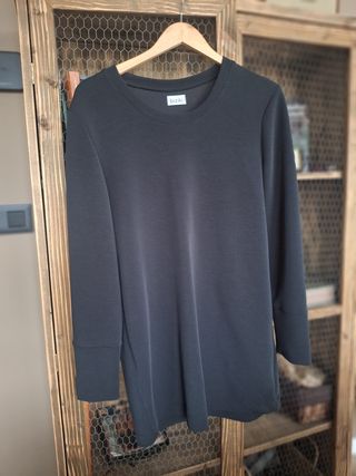 Sudadera larga Biziki negra talla M/L