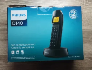 Teléfono Inalámbrico Philips D140 Negro