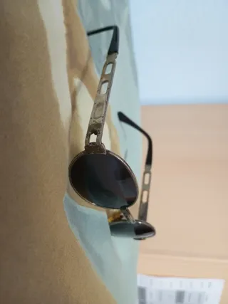 Gafas de sol vintage marrones y plateadas