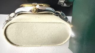 Reloj RLX DateJust bitono plata/oro esfera verde