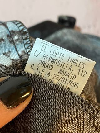 Falda larga terciopelo El Corte Inglés