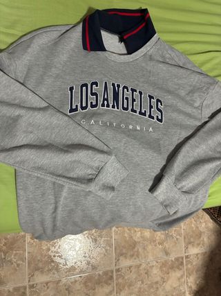 Sudadera Gris Los Angeles California