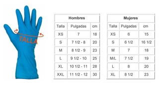 Guantes Moto Cuero Negro Talla L