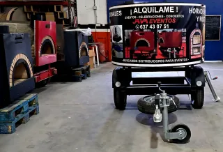 Remolque eventos horno pizza