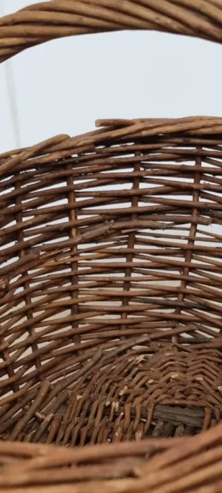 Cesta Mimbre Artesanal Ovalada