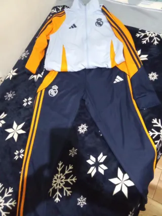 Chándal Real Madrid Adidas Azul Naranja