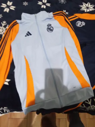 Chándal Real Madrid Adidas Azul Naranja