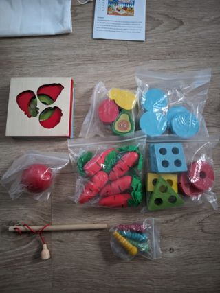 Caja aprendizaje madera Montessori