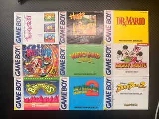 Manuales Game Boy Clásica Nintendo