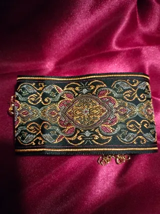 Choker Tessuto Jacquard Y2K Goth Retrò