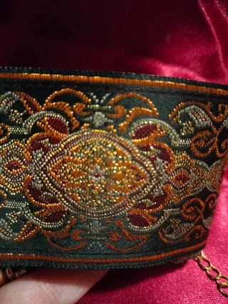 Choker Tessuto Jacquard Y2K Goth Retrò