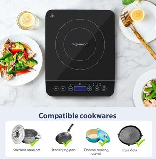 Placa Inducción Portátil Aigostar 2000W