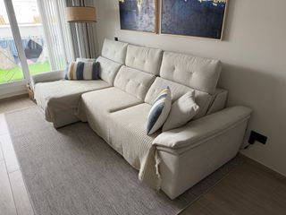 Sofá chaiselongue 296cm con motor