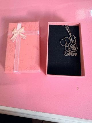 Collar Minnie Mouse con nombre Sandra
