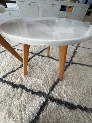 Conjunto 2 mesas mármol