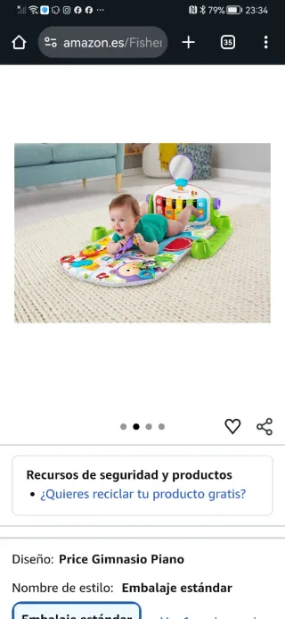 Alfombra Piano Bebé Fisher-Price