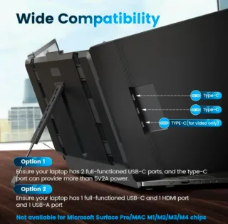 Extensor Triple Pantalla Portátil 14